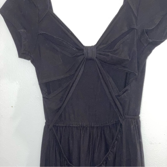 Sparkle & Fade Urban Outfitters Black Dress with Bow Cutout on Back Size Medium - Picture 6 of 6